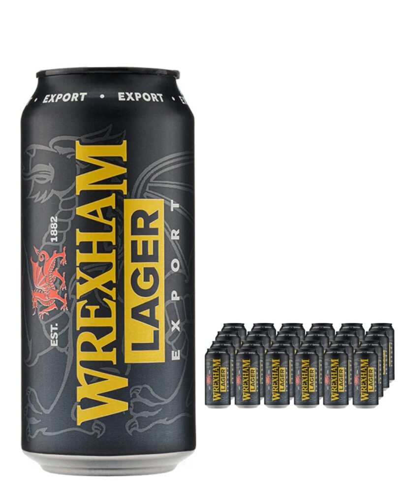 Wrexham Export Lager Beer Can 24 x 440 ml