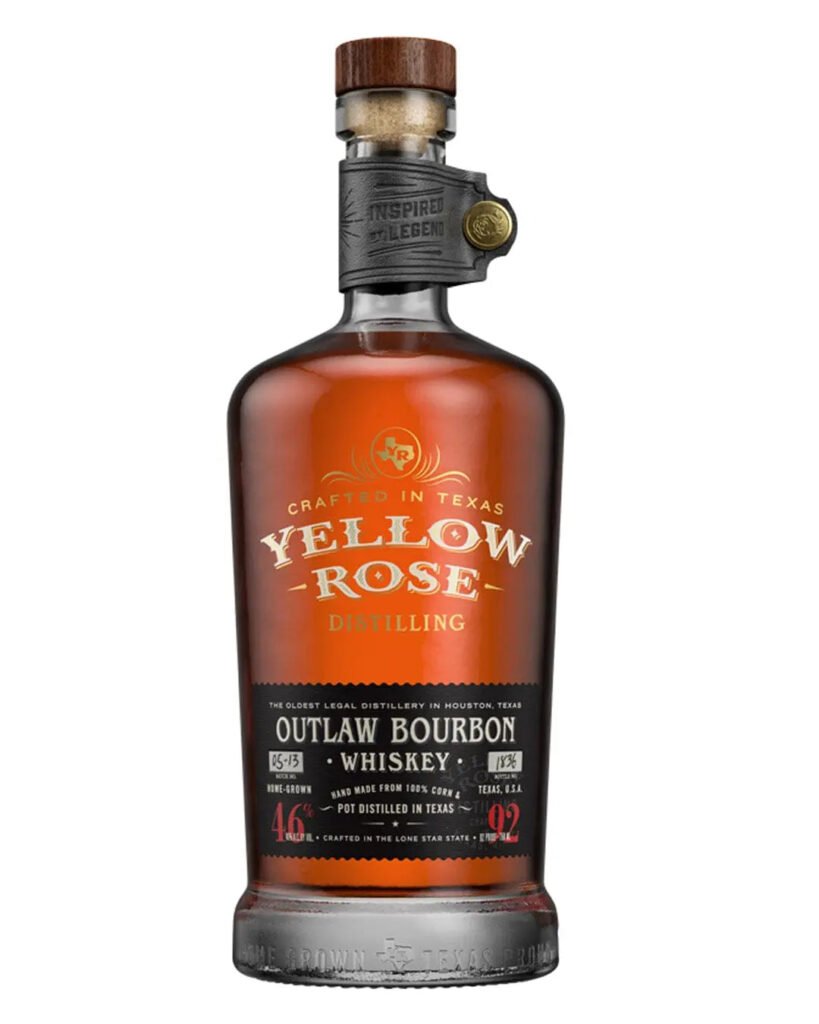 Yellow Rose Outlaw Bourbon Black Label Whiskey 70 cl